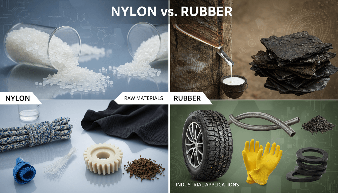 materials of Nylon and rubber