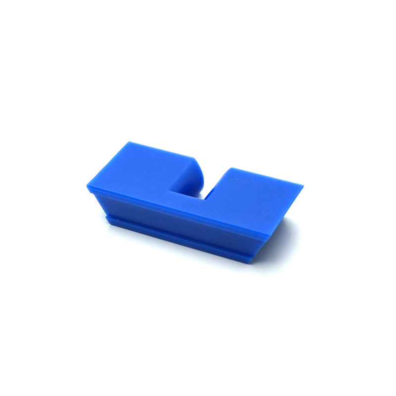 The machine spacer made of blue nylon  4