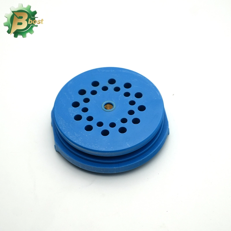 The plug made by insert mold blue nylon 66 with brass nut 1 The plug made by insert mold blue nylon 66 with brass nut 1
