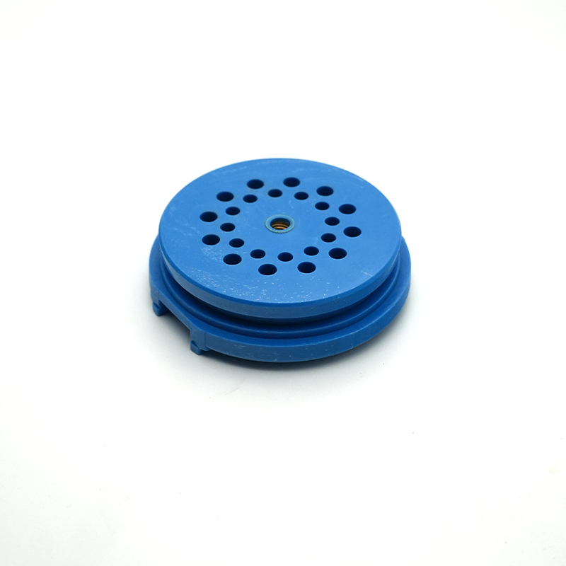 The plug made by insert mold blue nylon 66 with brass nut 2