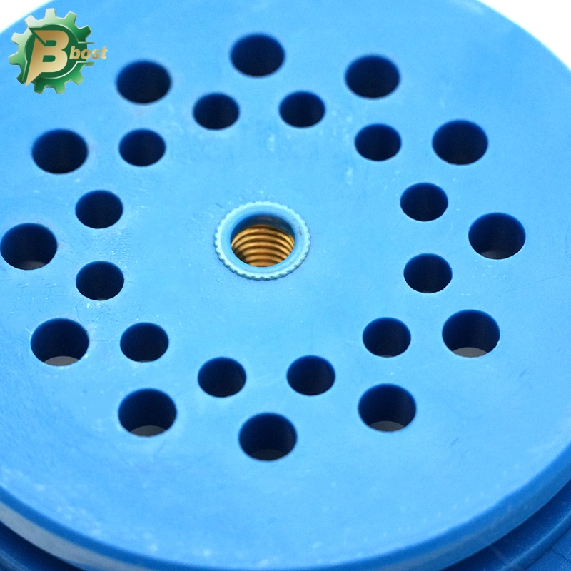 The plug made by insert mold blue nylon 66 with brass nut 4 The plug made by insert mold blue nylon 66 with brass nut 4